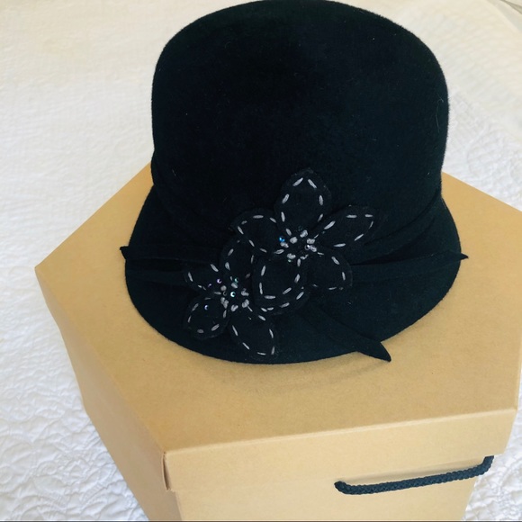 Mint condition vintage gatsby style felted hat - Picture 1 of 8
